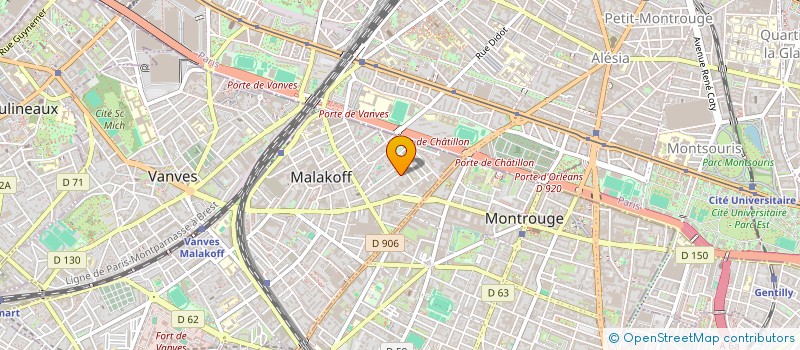 localisation de l'entreprise SCI KER OAN'S  MALAKOFF