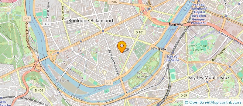 localisation de l'entreprise SCI KER OPHELIA à BOULOGNE-BILLANCOURT