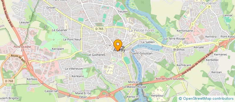 localisation de l'entreprise SCI KER ROBIN à AURAY
