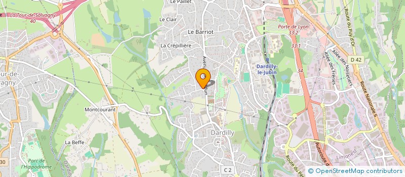 localisation de l'entreprise SCI KER ROLAND  DARDILLY