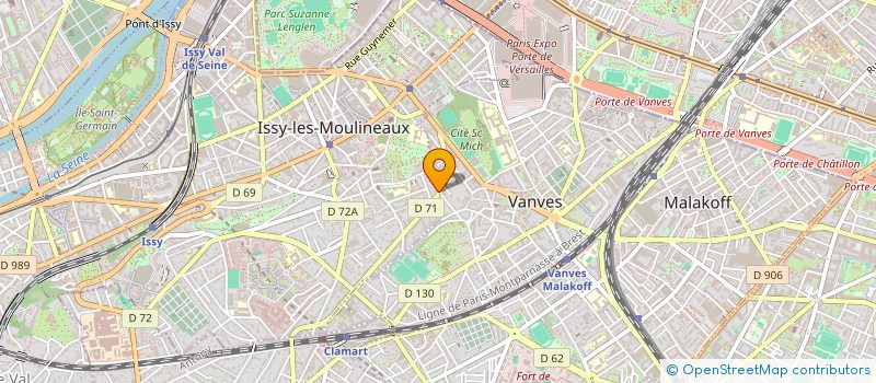 localisation de l'entreprise SCI KER SAHARA à ISSY-LES-MOULINEAUX