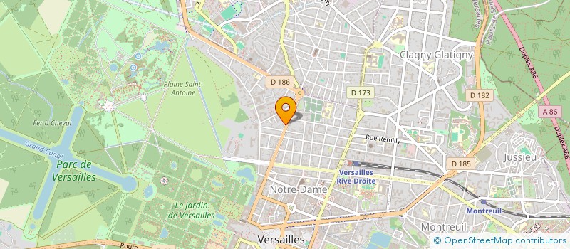 localisation de l'entreprise SCI KER-SAILLES à VERSAILLES