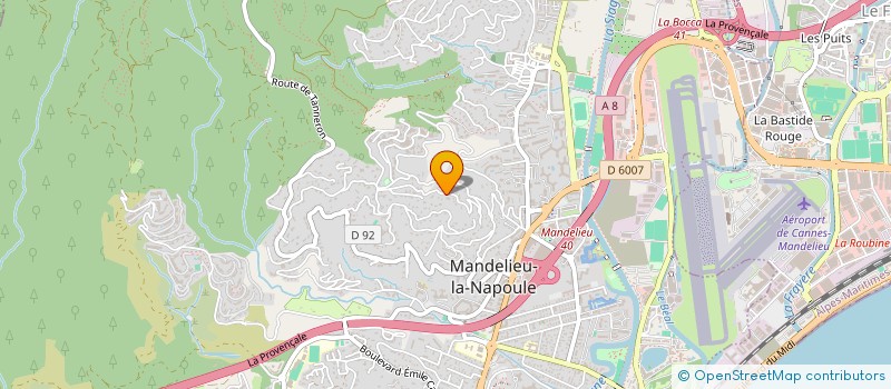 localisation de l'entreprise SCI KER TANIA à MANDELIEU-LA-NAPOULE