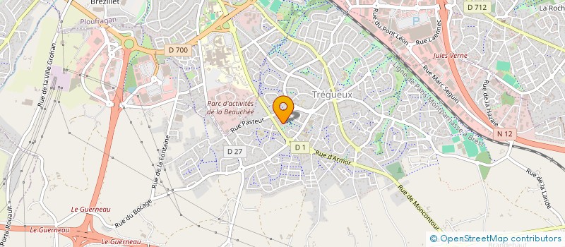 localisation de l'entreprise SCI KER TIEGEZH  TREGUEUX