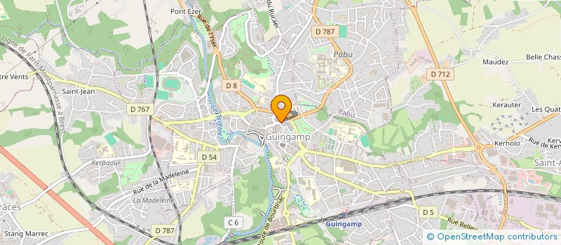 localisation de l'entreprise SCI KER WENNET  GUINGAMP