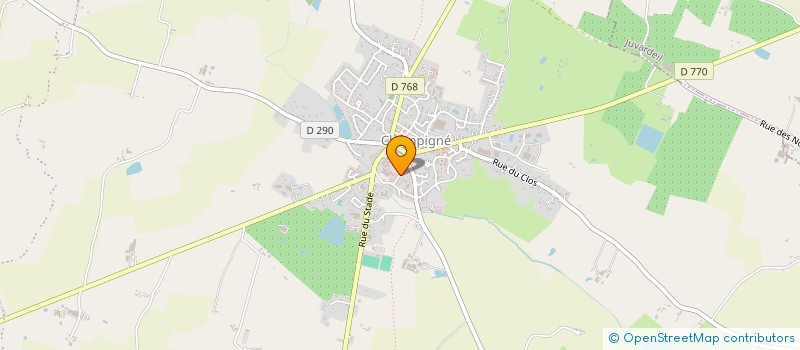 localisation de l'entreprise SCI KER-YVES  LES HAUTS-D'ANJOU