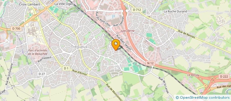 localisation de l'entreprise SCI KERA  TREGUEUX