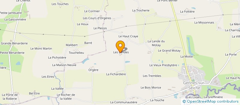 localisation de l'entreprise SCI KERALAND  ARGENTRE-DU-PLESSIS