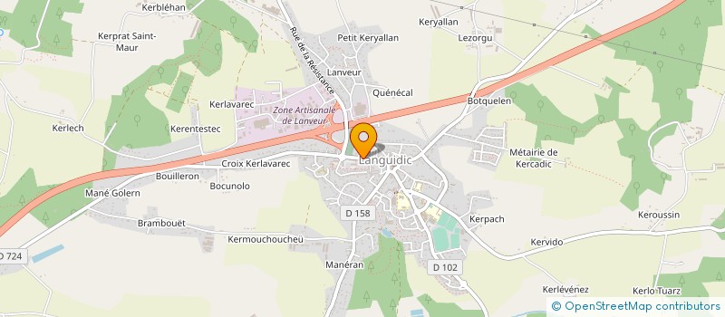 localisation de l'entreprise SCI KERALBELIC  LANGUIDIC