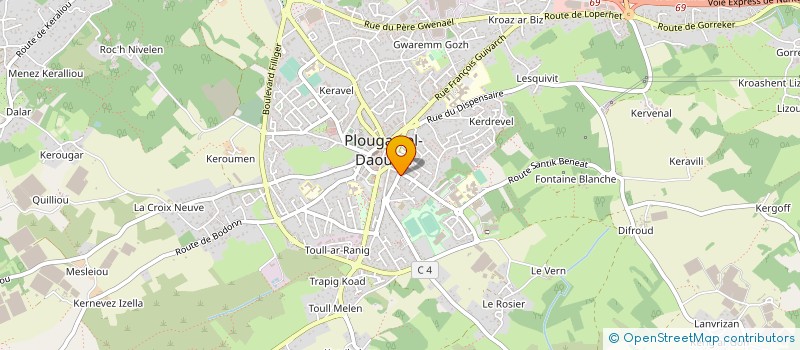 localisation de l'entreprise SCI KERAMBOSSER  PLOUGASTEL-DAOULAS