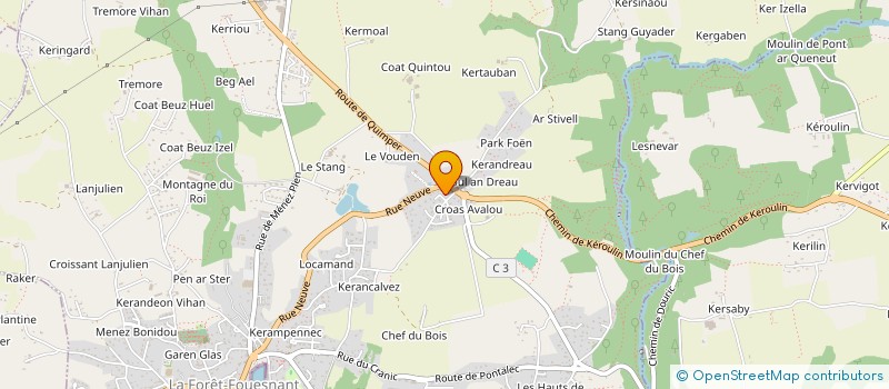 localisation de l'entreprise SCI KERAMPICARD  LA FORET-FOUESNANT