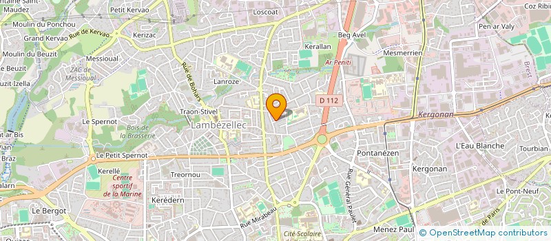 localisation de l'entreprise SCI KERANFURUST  BREST