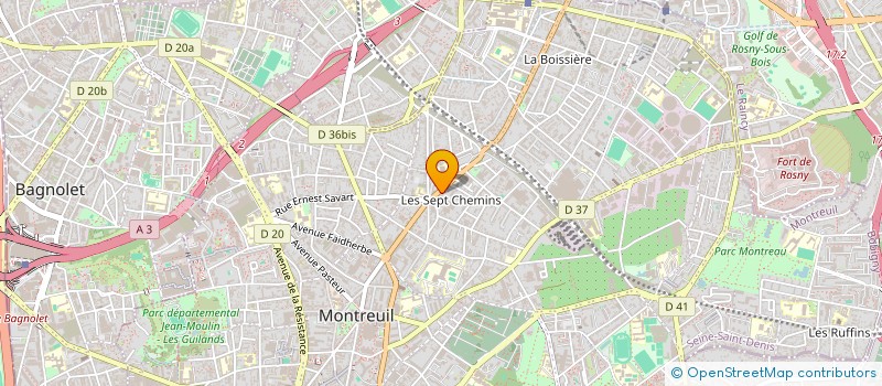 localisation de l'entreprise SCI KERANNA à MONTREUIL
