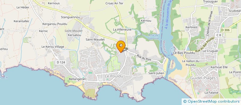 localisation de l'entreprise SCI KERANQUERNAT  CLOHARS-CARNOET