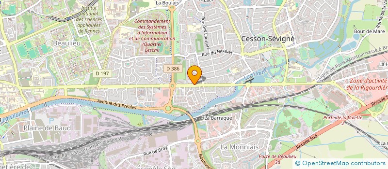 localisation de l'entreprise SCI KERASTOR à CESSON-SEVIGNE