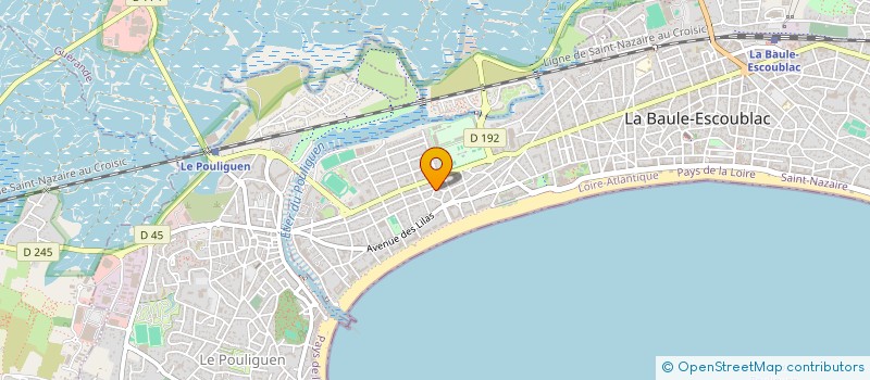 localisation de l'entreprise SCI KERAUDE à LA BAULE-ESCOUBLAC