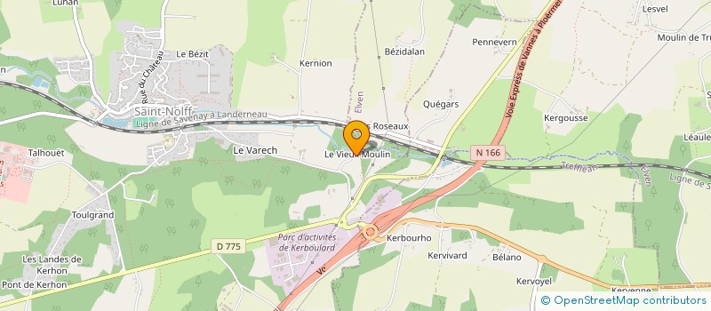 localisation de l'entreprise SCI KERAVEL  MONTERBLANC