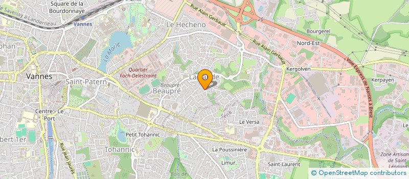 localisation de l'entreprise SCI KERAVELO à VANNES