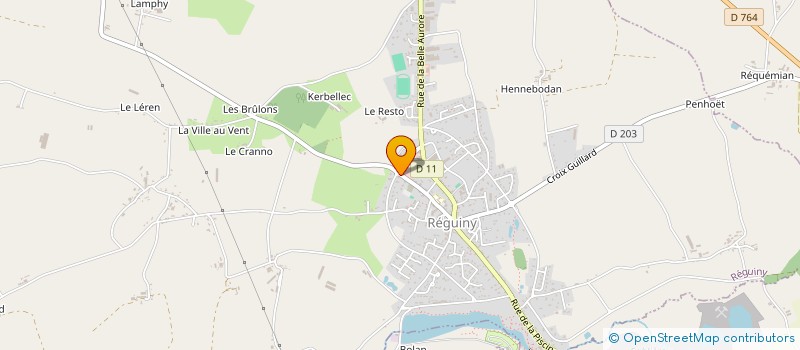 localisation de l'entreprise SCI KERBELLEC  REGUINY