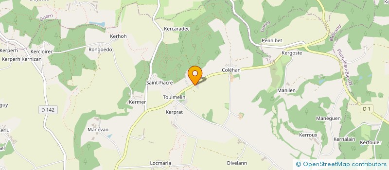 localisation de l'entreprise SCI KERBERNARD  PLUMELIAU-BIEUZY