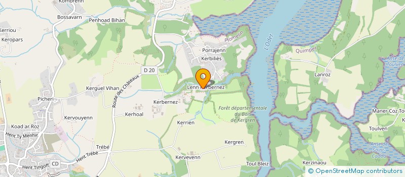 localisation de l'entreprise SCI KERBERNEZ  PLOMELIN