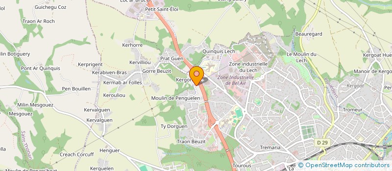 localisation de l'entreprise SCI KERBESTIOU  LANDERNEAU