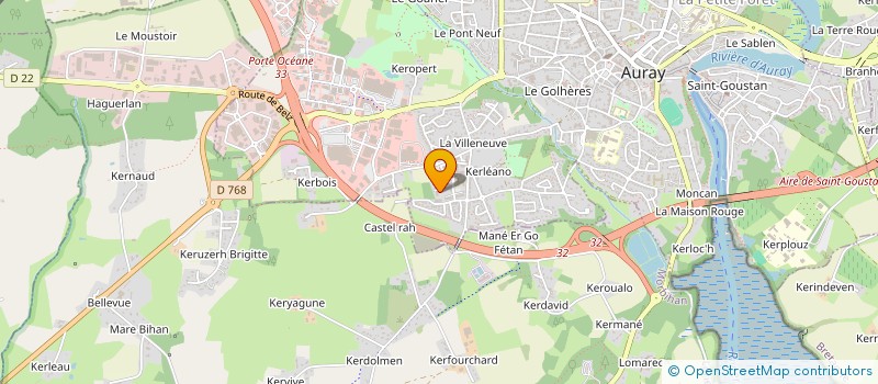 localisation de l'entreprise SCI KERBILL à AURAY