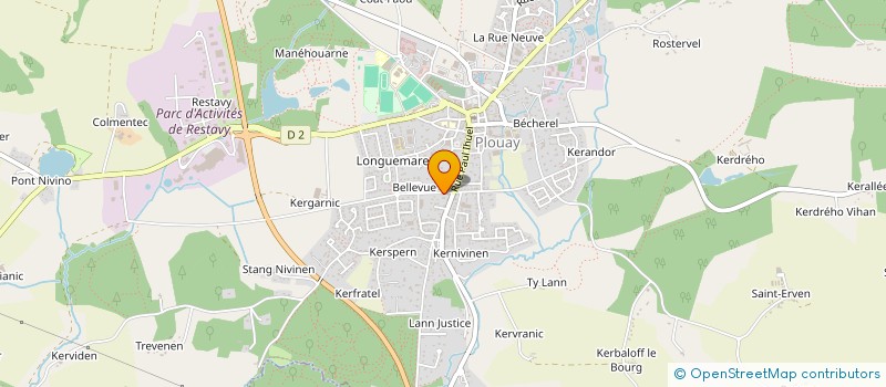 localisation de l'entreprise SCI KERBILLET ROLAUSIA  PLOUAY