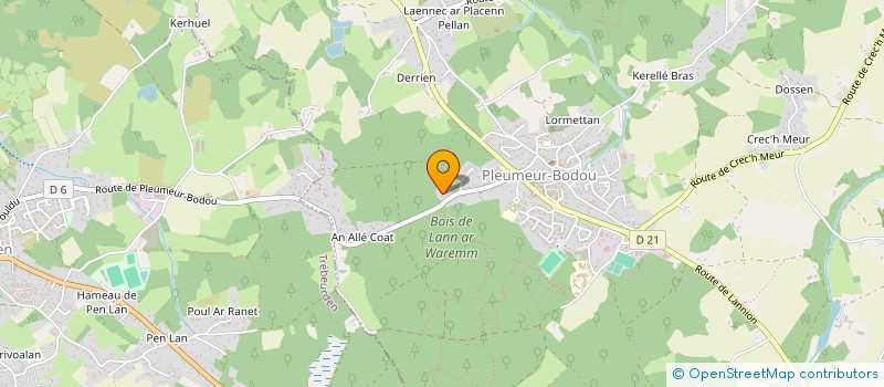 localisation de l'entreprise SCI KERBIQUET  PLEUMEUR-BODOU
