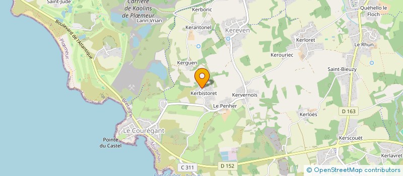 localisation de l'entreprise SCI KERBISTORET à PLOEMEUR