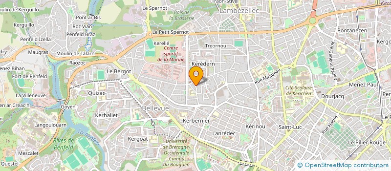 localisation de l'entreprise SCI KERBLOAS KEREDERN  BREST