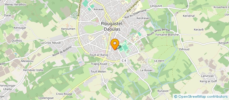 localisation de l'entreprise SCI KERBRATY  PLOUGASTEL-DAOULAS