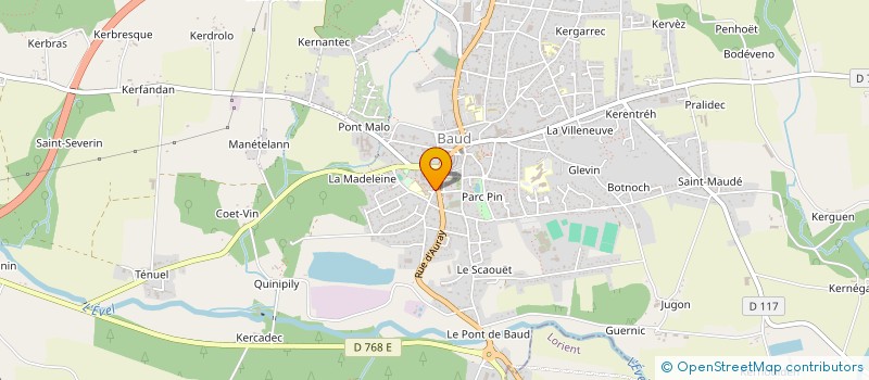 localisation de l'entreprise SCI KERBRAZ  BAUD