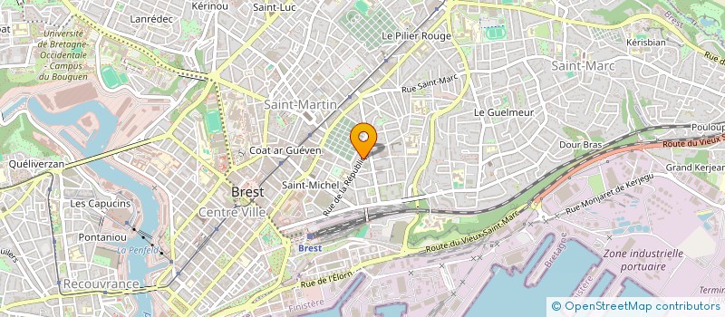 localisation de l'entreprise SCI KERBRE  BREST