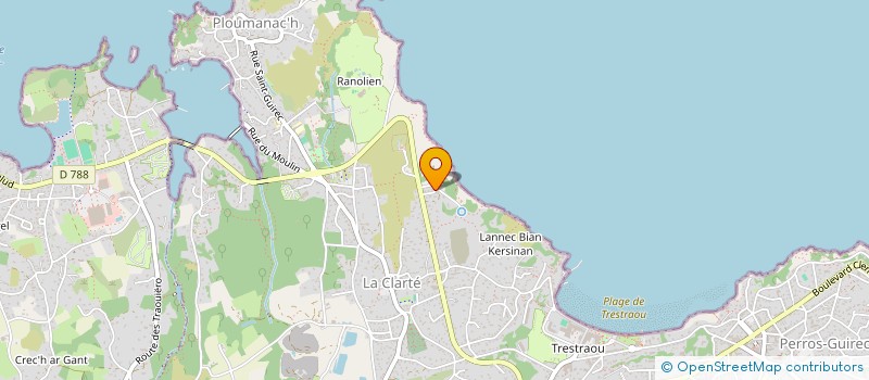 localisation de l'entreprise SCI KERBRIDOU  PERROS-GUIREC