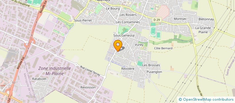 localisation de l'entreprise SCI KERCABA  GENAS