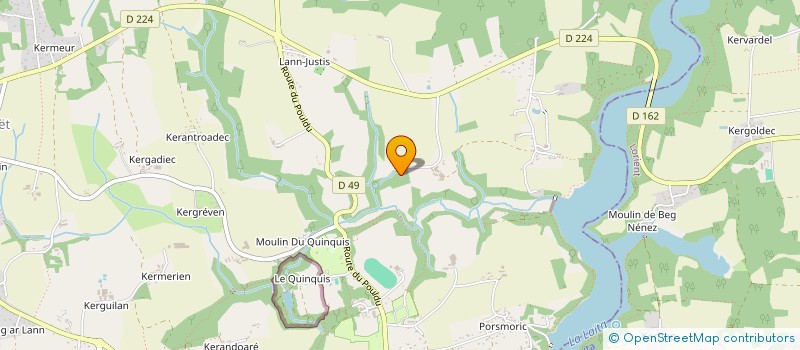 localisation de l'entreprise SCI KERCADORET  CLOHARS-CARNOET