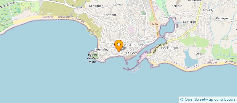 localisation de l'entreprise SCI KERCAMAX  GUILVINEC