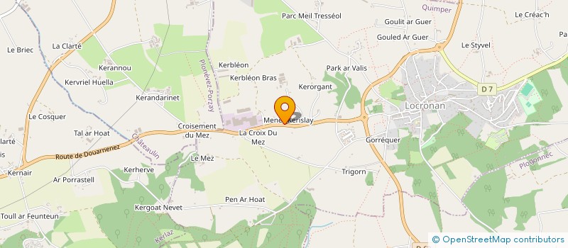 localisation de l'entreprise SCI KERCHANTO  LOCRONAN