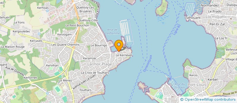 localisation de l'entreprise SCI KERCHATEAUX  LARMOR-PLAGE