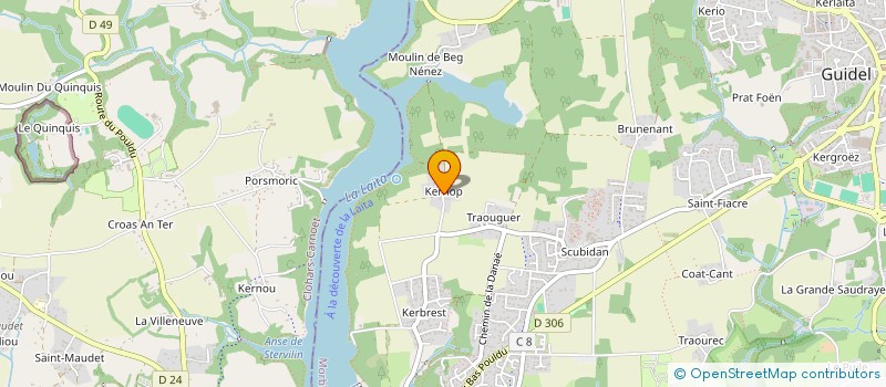 localisation de l'entreprise SCI KERCLETY  GUIDEL