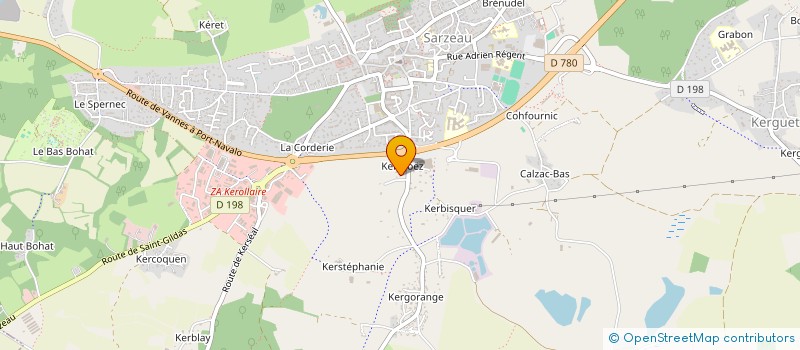 localisation de l'entreprise SCI KERDAMA  SARZEAU