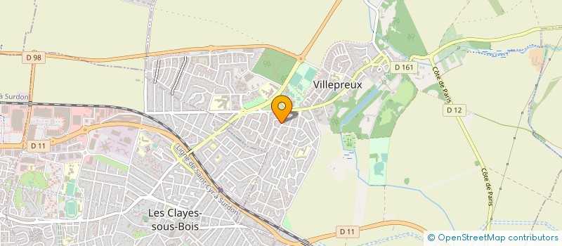 localisation de l'entreprise SCI KERDAMAUD  VILLEPREUX