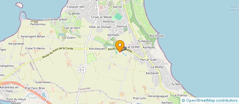 localisation de l'entreprise SCI KERDAMER  CARANTEC