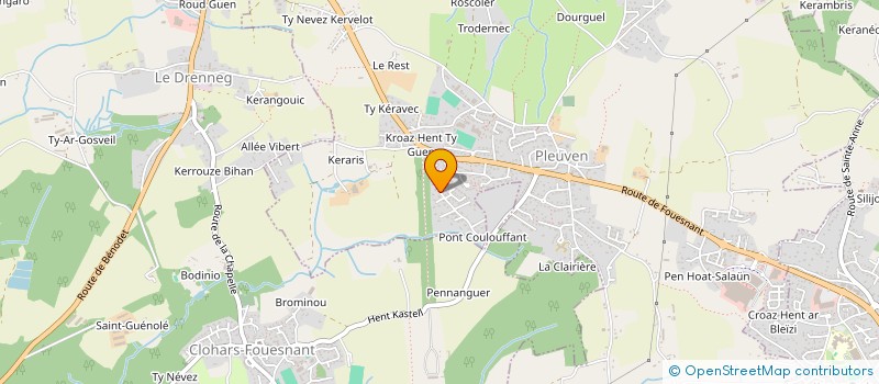 localisation de l'entreprise SCI KERDANIELO  PLEUVEN