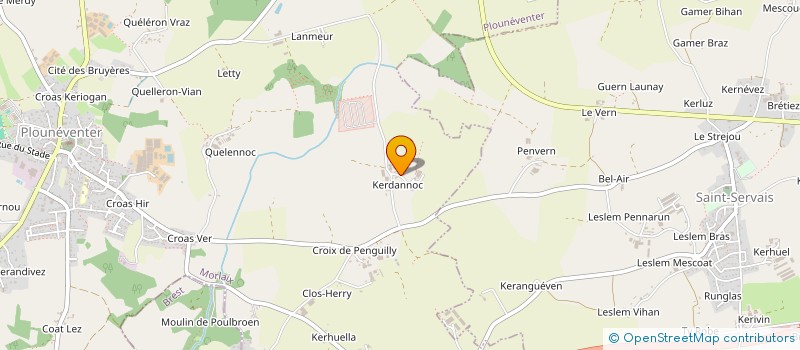 localisation de l'entreprise SCI KERDANOC  PLOUNEVENTER