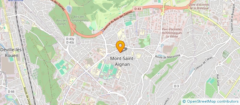 localisation de l'entreprise SCI KERDEN  MONT-SAINT-AIGNAN