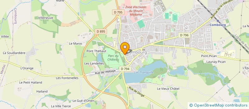 localisation de l'entreprise SCI KERDENT  COMBOURG