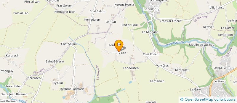 localisation de l'entreprise SCI KERDEOZEN  LE DRENNEC