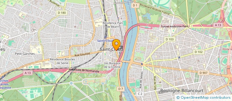 localisation de l'entreprise SCI KERDO-NICE à SAINT-CLOUD